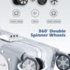 Carry On Luggage with Aluminum Frame, 20 Inch PC Hard Shell Suitcase with Spinner Wheels and TSA Lock 3